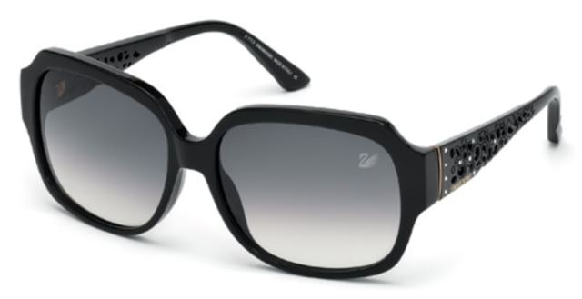 Swarovski Swarovski SK0054 Single Vision Prescription Sunglasses SK00545801B - Lens Diameter 58 mm, Frame Color Shiny Black