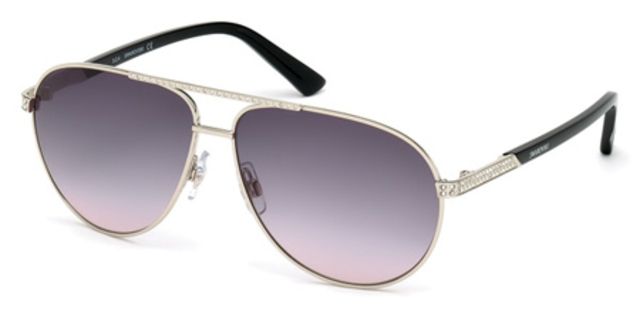 Swarovski Swarovski SK0078 Bifocal Prescription Sunglasses SK00785916B - Lens Diameter 59 mm, Frame Color Shiny Palladium