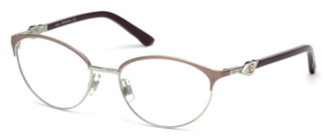 Swarovski Swarovski SK5152 Single Vision Prescription Eyeglasses - Red Frame, 53 mm Lens Diameter SK515253068