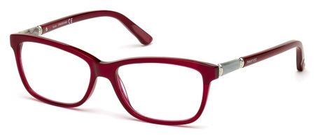 Swarovski Swarovski SK5158 Progressive Prescription Eyeglasses - Shiny Bordeaux Frame, 55 mm Lens Diameter SK515855069
