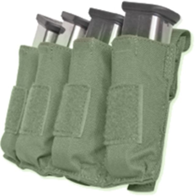 TacProGear Tacprogear Quad Pistol Mag Pouch w/ Griptite, Olive Drab Green, Olive Drab Green P-QPGT1-OD