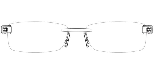 Tag Heuer Tag Heuer 0152 Single Vision Prescription Eyeglasses, Ruthenium & Diamonds Frame - Black Alligator Leather/Black Temples Frame, Clear Lens-0152-006SV