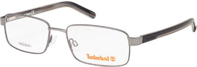 Timberland Timberland TB1527 Single Vision Prescription Eyeglasses TB152755010 - Lens Diameter 55 mm, Frame Color Shiny Light Nickeltin