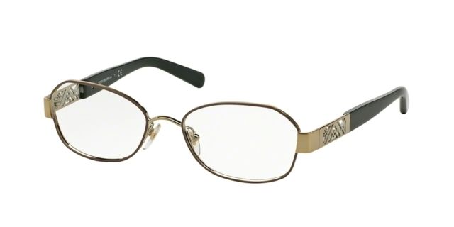 Tory Burch Tory Burch TY1043 Bifocal Prescription Eyeglasses 3061-52 - Brown/Gold Frame