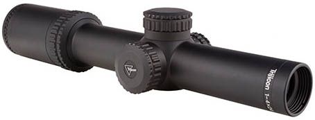 Trijicon Trijicon AccuPower 1-4x24 30mm Riflescope,MIL-Square Crosshair w/Red LED 1900002