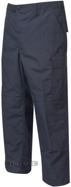 Tru-Spec Tru-Spec BDU Pants, 65/36 Poly/Co Rip, Navy, Extra Large, Short 1335046