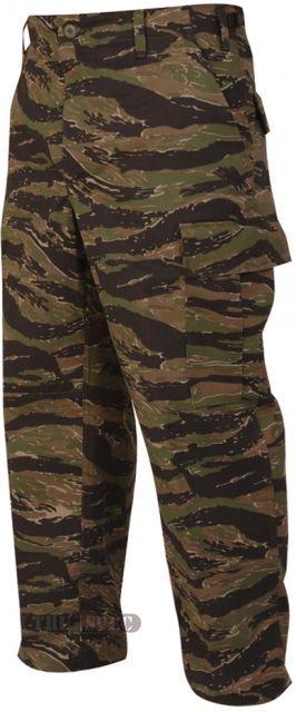 Tru-Spec Tru-Spec BDU Pants, 60/40 Co/Poly Twill, Vietnam Tiger Stripe, Medium, Long 1628024