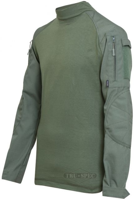 Tru-Spec Tru-Spec Combat Tru Shirt OD P/C Rip Stop, Large, Long 2553025