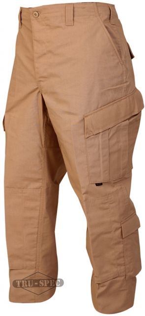 Tru-Spec Tru-Spec Tactical Response Pants, POLYCO Rip, Coyote, Extra Large, Short 1271046