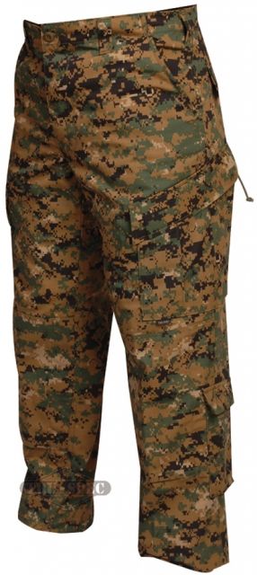 Tru-Spec Tru-Spec Tactical Response Pants, POLYCO Rip, Woodland Digital, 2XL, Long 1268027