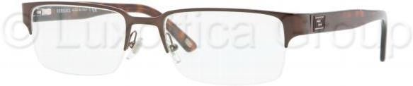 Versace Versace VE1184 Bifocal Prescription Eyeglasses 1269-5318 - Brushed Brown