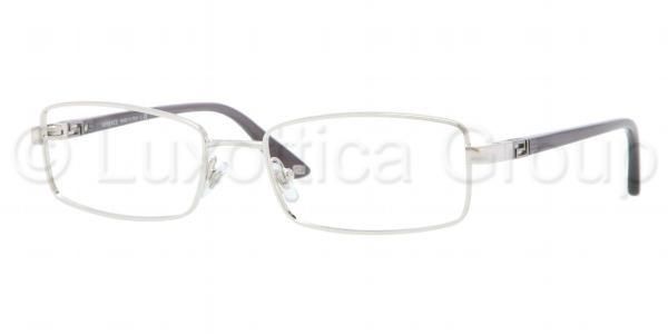 Versace Versace VE1204 Progressive Prescription Eyeglasses 1000-5217 - Silver Frame