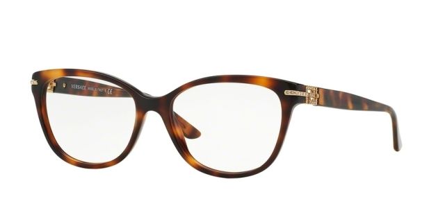 Versace Versace VE3205BA Bifocal Prescription Eyeglasses 5061-54 - Havana Frame