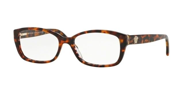 Versace Versace VE3207 Progressive Prescription Eyeglasses 5116-52 - Havana/animalier Brown Frame