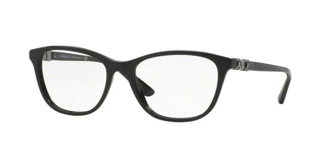 Versace Versace VE3213B Single Vision Prescription Eyeglasses 5114-52 - Black Frame
