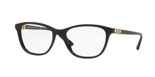 Versace Versace VE3213B Bifocal Prescription Eyeglasses GB1-52 - Black Frame