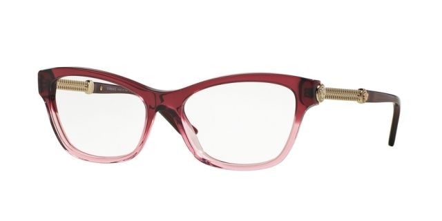Versace Versace VE3214A Bifocal Prescription Eyeglasses 5151-54 - Tr Marc/tr Pink Frame