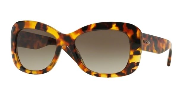 Versace Versace VE4287 Single Vision Prescription Sunglasses VE4287-511913-56 - Lens Diameter 56 mm, Frame Color Havana