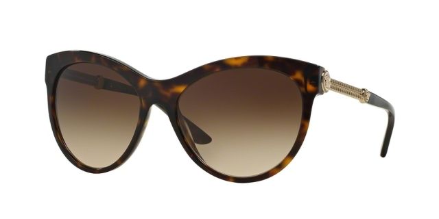 Versace Versace VE4292 Single Vision Prescription Sunglasses VE4292-108-13-57 - Lens Diameter 57 mm, Frame Color Havana
