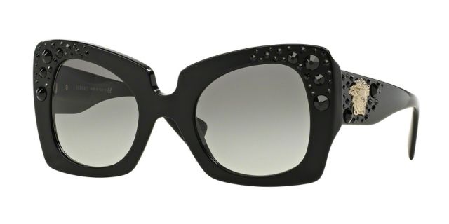 Versace Versace VE4308B Progressive Prescription Sunglasses VE4308B-GB1-11-54 - Lens Diameter 54 mm, Frame Color Black