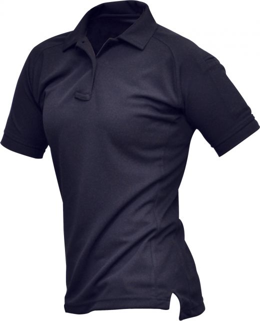 Vertx Vertx Women's Coldblack Short Sleeve Polo Shirt, Navy, Size Extra Small VTX4010NVP-XSMALL