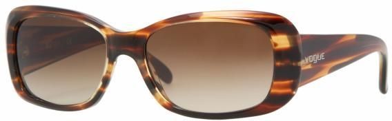 Vogue Vogue Bifocal Sunglasses VO2606S with Lined Bi-Focal Rx Prescription Lenses VO2606S-228668-52 - Lens Diameter 52 mm, Frame Color Dark Violet/Opal Pink