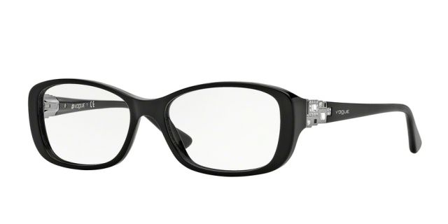 Vogue Vogue VO2842B Single Vision Prescription Eyeglasses W44-53 - Black Frame