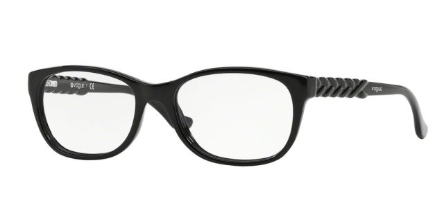 Vogue Vogue VO2911F Progressive Prescription Eyeglasses W44-53 - Black Frame