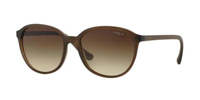 Vogue Vogue VO2939S Single Vision Prescription Sunglasses VO2939S-228013-55 - Lens Diameter 55 mm, Frame Color Transparent Light Brown