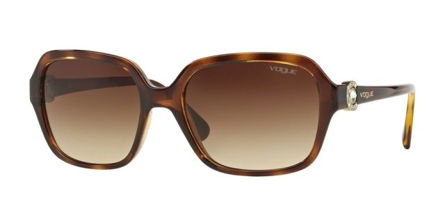 Vogue Vogue VO2994SB Single Vision Prescription Sunglasses VO2994SB-W65613-57 - Lens Diameter 57 mm, Frame Color Dark Havana