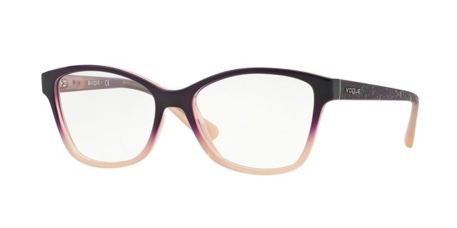 Vogue Vogue VO2998 Progressive Prescription Eyeglasses 2347-52 - Top Violet Grad Opal Powder Frame