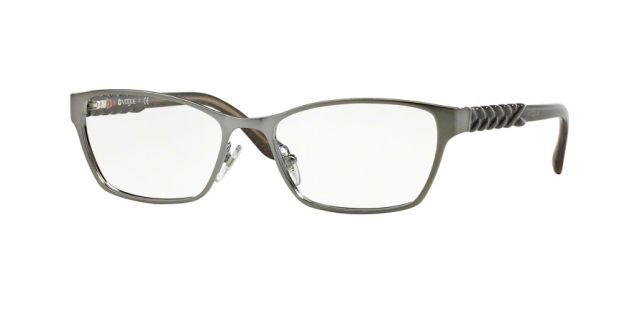 Vogue Vogue VO3947 Progressive Prescription Eyeglasses 548-52 - Brushed Gunmetal Frame