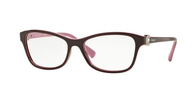 Vogue Vogue VO5002B Bifocal Prescription Eyeglasses 2321-54 - Eggplant/opal Pink Frame