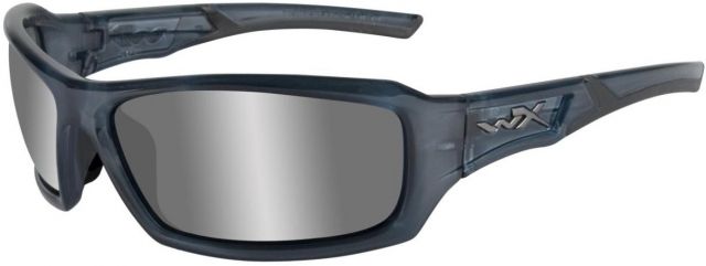 Wiley X Wiley X WX Echo CCECH RX Single Vision Sunglasses - Smoke Steel Blue Frame CCECH01RX