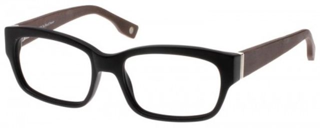 Wood U? Wood U 702 Eyeglass Frames - Matte Black-Dark Mahogany Frame 50-18-145 WD702