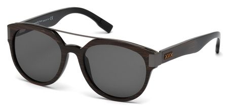 Zegna Couture Zegna Couture ZC0004 Single Vision Prescription Sunglasses ZC00045605A - Lens Diameter 56 mm, Frame Color Black